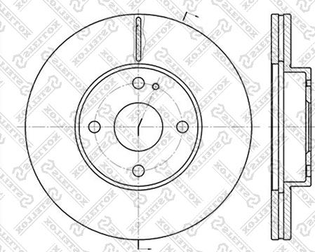 Stellox 6020-3230V-SX - Brake Disc autospares.lv