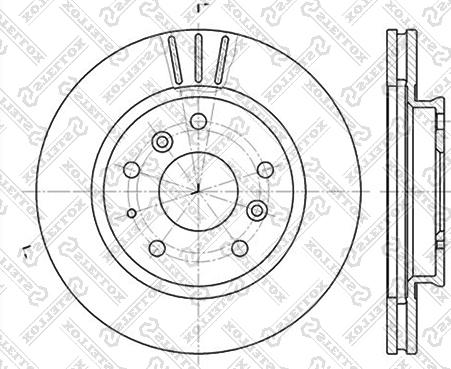 Stellox 6020-3220V-SX - Brake Disc autospares.lv