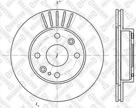 Stellox 6020-3223V-SX - Brake Disc autospares.lv