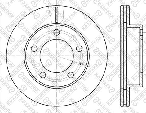 Stellox 6020-3227V-SX - Brake Disc autospares.lv