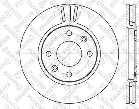 Stellox 6020-3719V-SX - Brake Disc autospares.lv