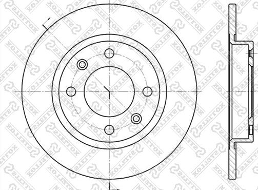 Stellox 6020-3716-SX - Brake Disc autospares.lv