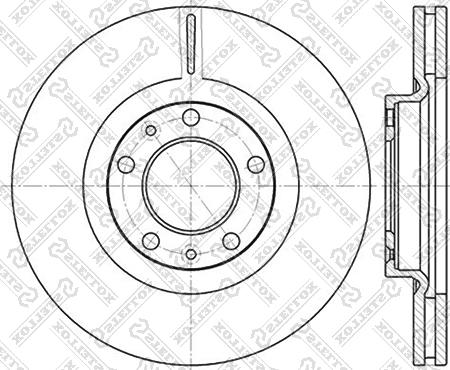 Stellox 6020-3723V-SX - Brake Disc autospares.lv