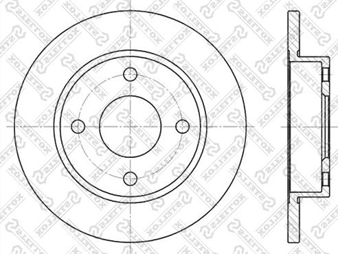 Stellox 6020-2543-SX - Brake Disc autospares.lv