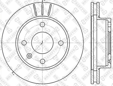 Stellox 6020-2514V-SX - Brake Disc autospares.lv