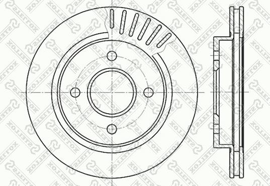 Stellox 6020-2535V-SX - Brake Disc autospares.lv