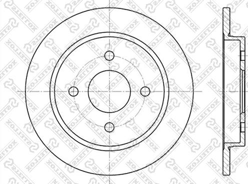 Stellox 6020-2536-SX - Brake Disc autospares.lv