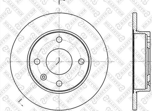 Stellox 6020-2526-SX - Brake Disc autospares.lv