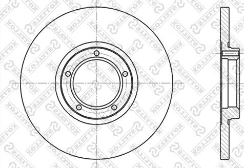 Stellox 6020-2523-SX - Brake Disc autospares.lv