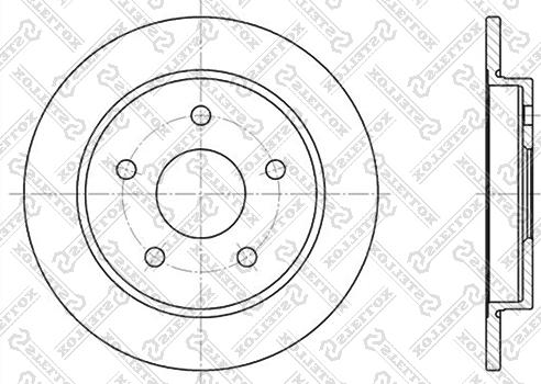 Stellox 6020-2522-SX - Brake Disc autospares.lv