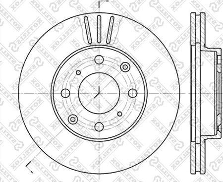 Stellox 6020-2615V-SX - Brake Disc autospares.lv