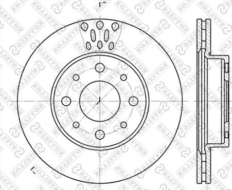 Stellox 6020-2331V-SX - Brake Disc autospares.lv