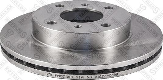 Stellox 6020-2231V-SX - Brake Disc autospares.lv