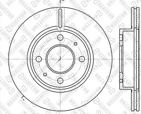 Stellox 6020-2232V-SX - Brake Disc autospares.lv