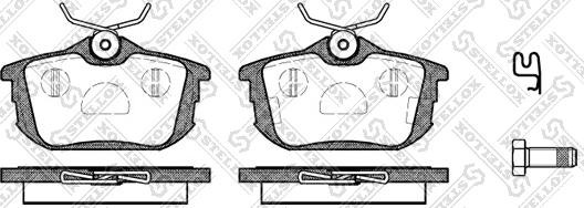 Stellox 616 002B-SX - Brake Pad Set, disc brake autospares.lv