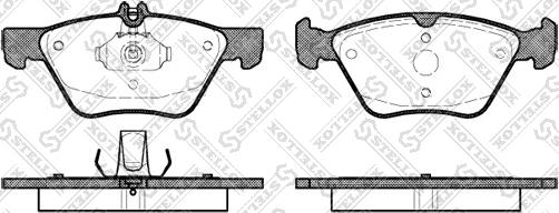 Stellox 612 000B-SX - Brake Pad Set, disc brake autospares.lv