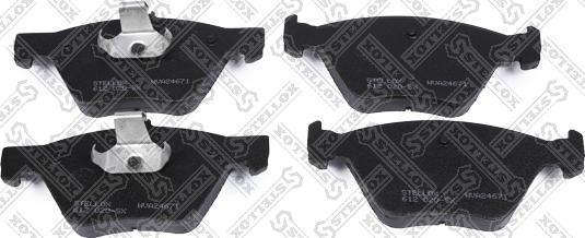 Stellox 612 020-SX - Brake Pad Set, disc brake autospares.lv