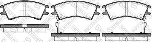 Stellox 686 002B-SX - Brake Pad Set, disc brake autospares.lv