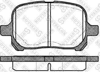 Stellox 632 000-SX - Brake Pad Set, disc brake autospares.lv