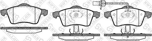 Stellox 629 001B-SX - Brake Pad Set, disc brake autospares.lv