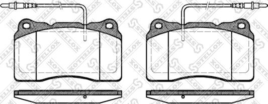 Stellox 677 014B-SX - Brake Pad Set, disc brake autospares.lv