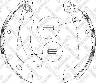 Stellox 094 100-SX - Brake Shoe Set autospares.lv