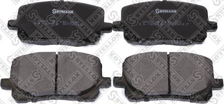 Stellox 000 571B-SX - Brake Pad Set, disc brake autospares.lv