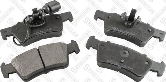 Stellox 000 043B-SX - Brake Pad Set, disc brake autospares.lv