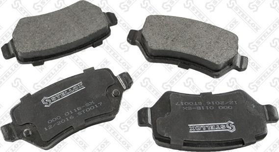 Stellox 000 011B-SX - Brake Pad Set, disc brake autospares.lv