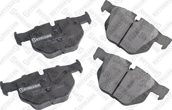 Stellox 000 072B-SX - Brake Pad Set, disc brake autospares.lv