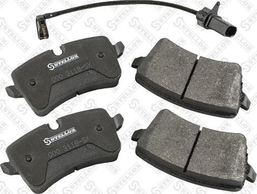 Stellox 000 311B-SX - Brake Pad Set, disc brake autospares.lv