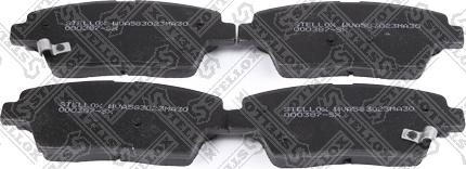 Stellox 000 387-SX - Brake Pad Set, disc brake autospares.lv
