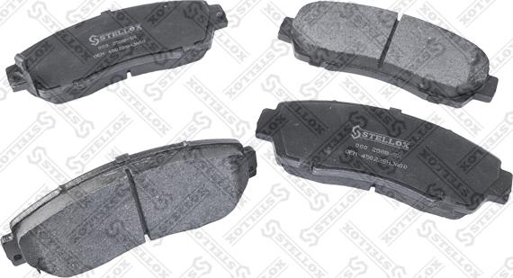 Stellox 000 258B-SX - Brake Pad Set, disc brake autospares.lv