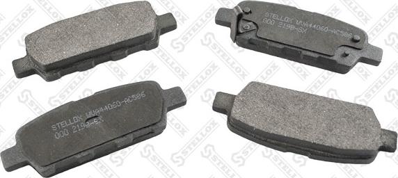 Stellox 000 219B-SX - Brake Pad Set, disc brake autospares.lv