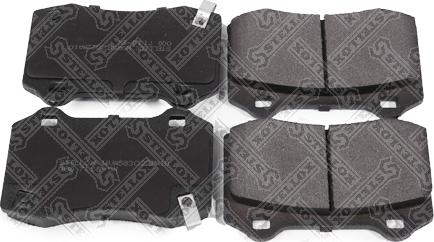 Stellox 000 711B-SX - Brake Pad Set, disc brake autospares.lv