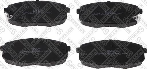 Stellox 000 739B-SX - Brake Pad Set, disc brake autospares.lv