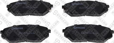 Stellox 000 723B-SX - Brake Pad Set, disc brake autospares.lv