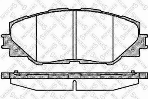 Stellox 001 095B-SX - Brake Pad Set, disc brake autospares.lv