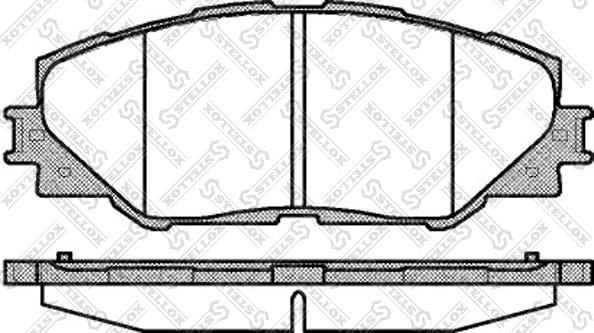 Stellox 001 095L-SX - Brake Pad Set, disc brake autospares.lv