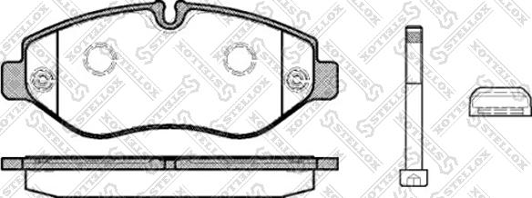 Stellox 001 093L-SX - Brake Pad Set, disc brake autospares.lv