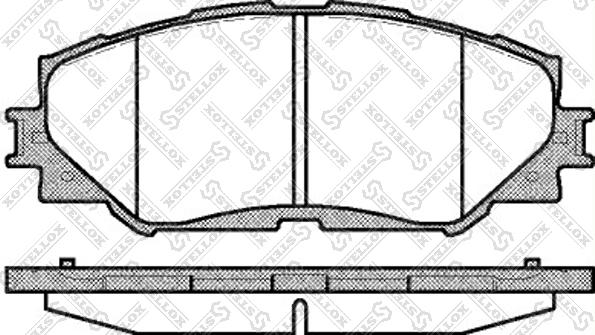 Stellox 001 089B-SX - Brake Pad Set, disc brake autospares.lv