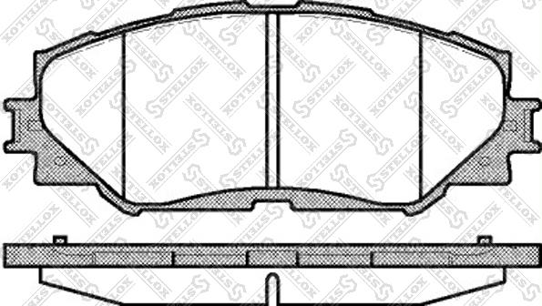 Stellox 001 089L-SX - Brake Pad Set, disc brake autospares.lv