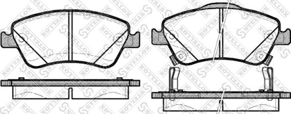 Stellox 001 084B-SX - Brake Pad Set, disc brake autospares.lv