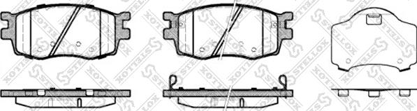 Stellox 001 086B-SX - Brake Pad Set, disc brake autospares.lv