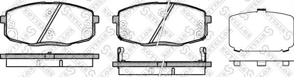 Stellox 001 083B-SX - Brake Pad Set, disc brake autospares.lv