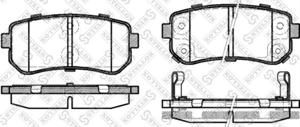 Stellox 001 087L-SX - Brake Pad Set, disc brake autospares.lv