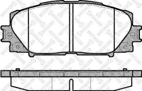 Stellox 002 009-SX - Brake Pad Set, disc brake autospares.lv