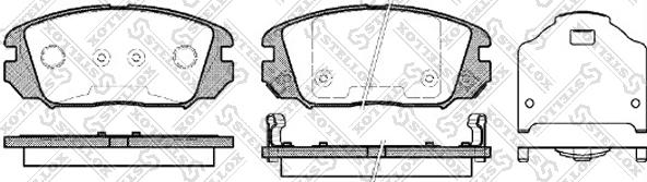 Stellox 002 006-SX - Brake Pad Set, disc brake autospares.lv