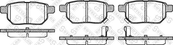 Stellox 002 008-SX - Brake Pad Set, disc brake autospares.lv