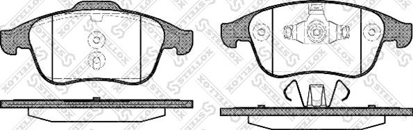 Stellox 002 002-SX - Brake Pad Set, disc brake autospares.lv